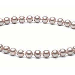 Collana 40 cm perle d'acqua dolce 6-7 mm lavanda DOLCEHADAMA