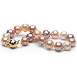 Braccialetto di perle d'acqua dolce 9-9,5 mm multicolori DOLCEHADAMA