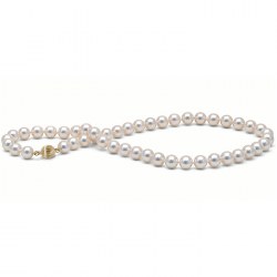 Collana di perle di coltura Akoya, 76 cm, 7.5-8 mm, bianche