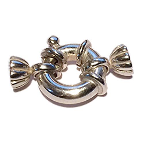 Fermaglio salvagente in Argento Ø:10 mm per collana o braccialetto di perle