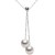 Collana Argento 925 40 cm con Perla Australiana e Perla Filippina