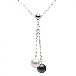 Collana 40 cm Argento 925 con Perle di coltura Akoya qualità AAA