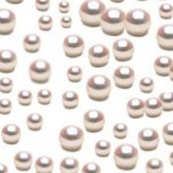Lotto di 10 perle Akoya bianche semi-forate 5-5.5 mm AAA