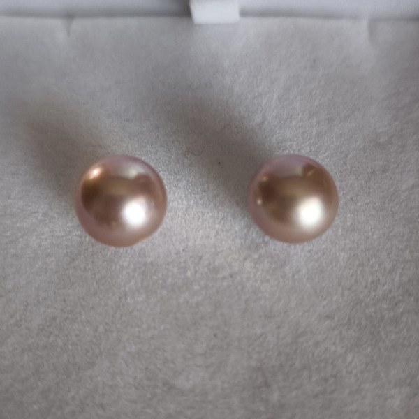 Paio di Perle Edison d'acqua dolce 11-12 mm AAA lavanda