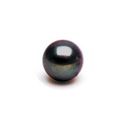 Perla di coltura di Acqua Dolce 10-11 mm nera rotonda AAA