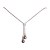 Collana 40-45 cm Argento 925 con Diamanti e perle di Tahti 9-10 mm AAA