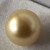 Perla Australiana non forata, dorata di qualità AAA GEMMA 13,4 mm rarissima